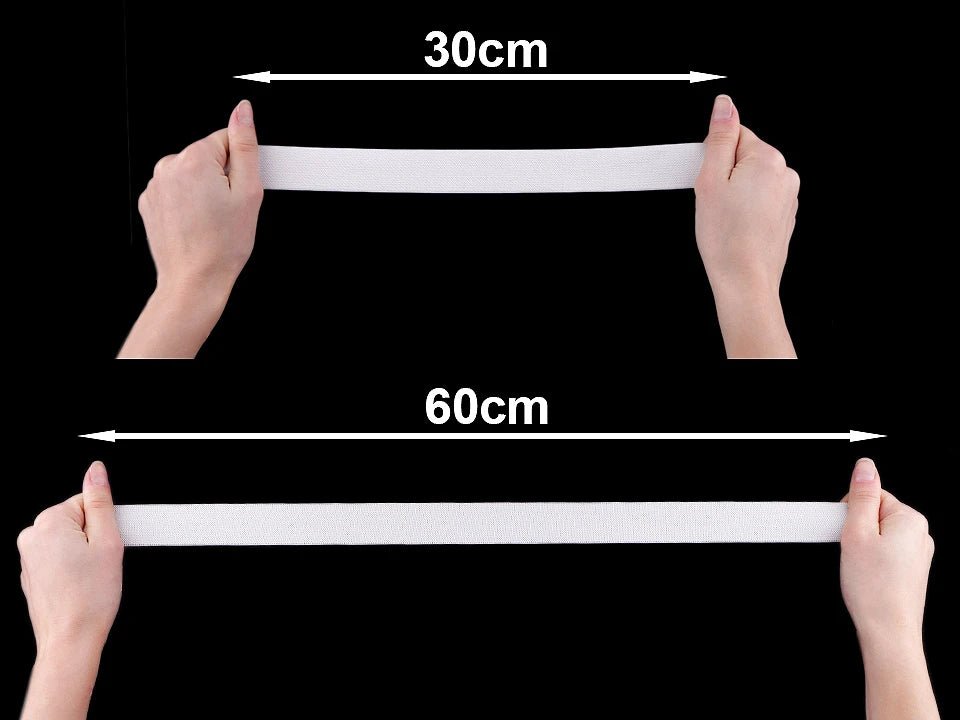 Plakanā gumija - 3 cm balta