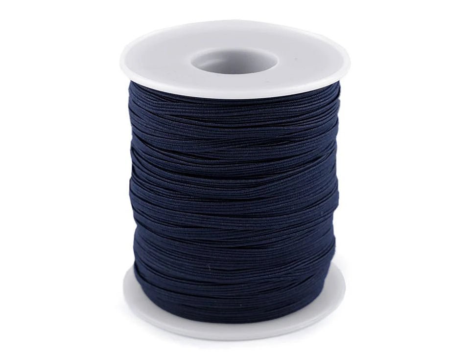 Plakanā gumija - 3 mm tumši zila