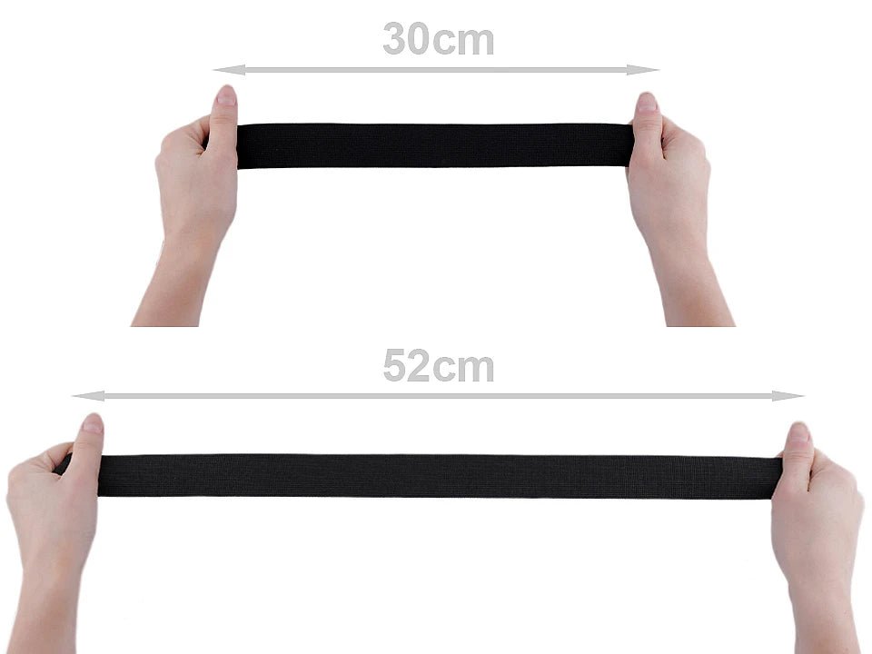 Plakanā gumija - 3,5 cm balta