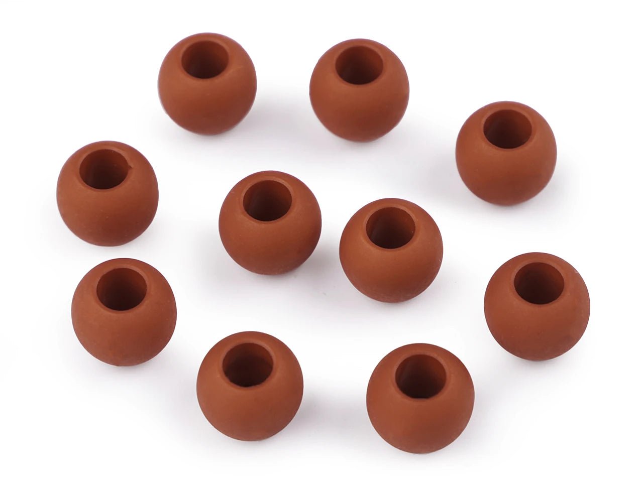 Plastmasas matētas pērlītes 10x12 cm|20 gab.|dažādu krāsu