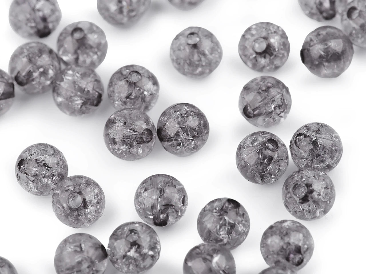 Plastmasas pērlītes Ø8 mm 30 g| dažādu toņu