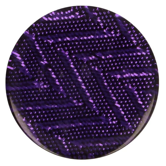 Plastmasas pogas 25 mm - violetas zigzaga motīva