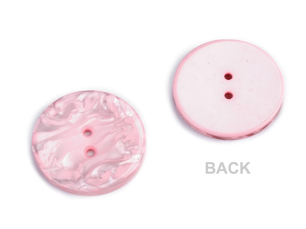 Image of 35 mm cream plastic buttons – available at Charlotte's Fabrics