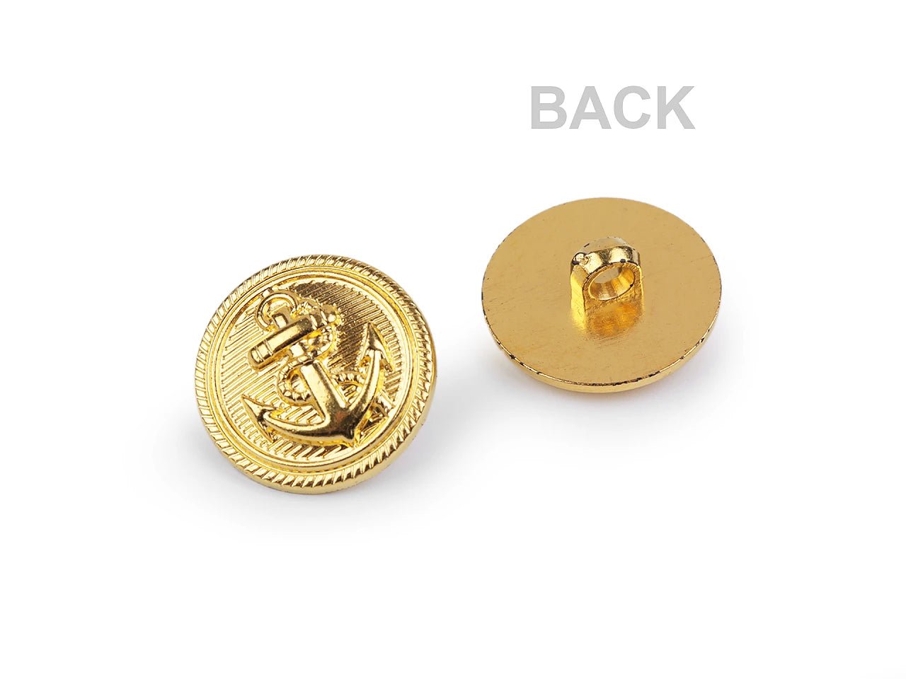 Pogas uz kājiņas 22 mm - sudraba enkurs