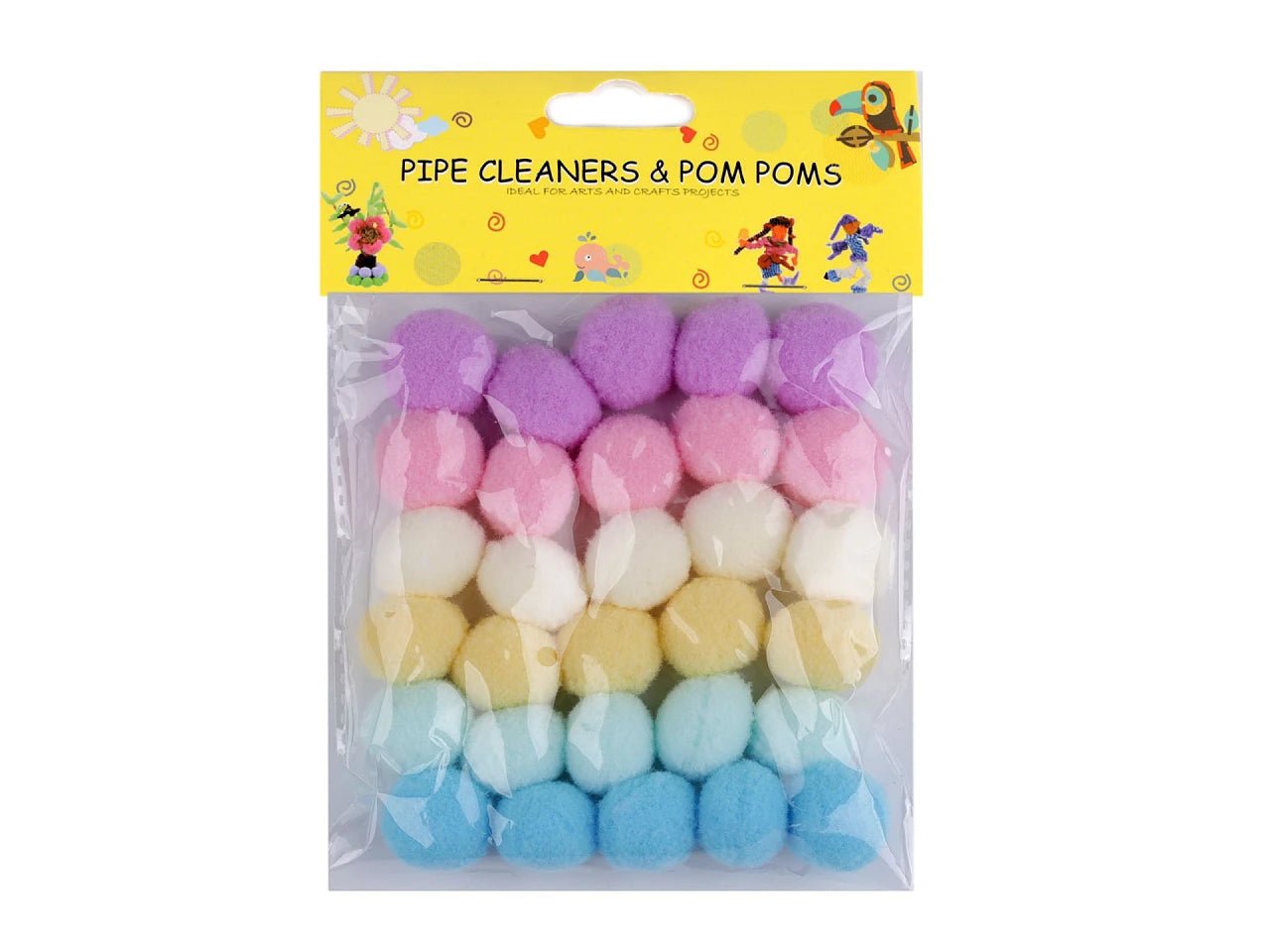 Pomponu komplekts Ø20 mm | 30 gab. | dažādu krāsu varianti