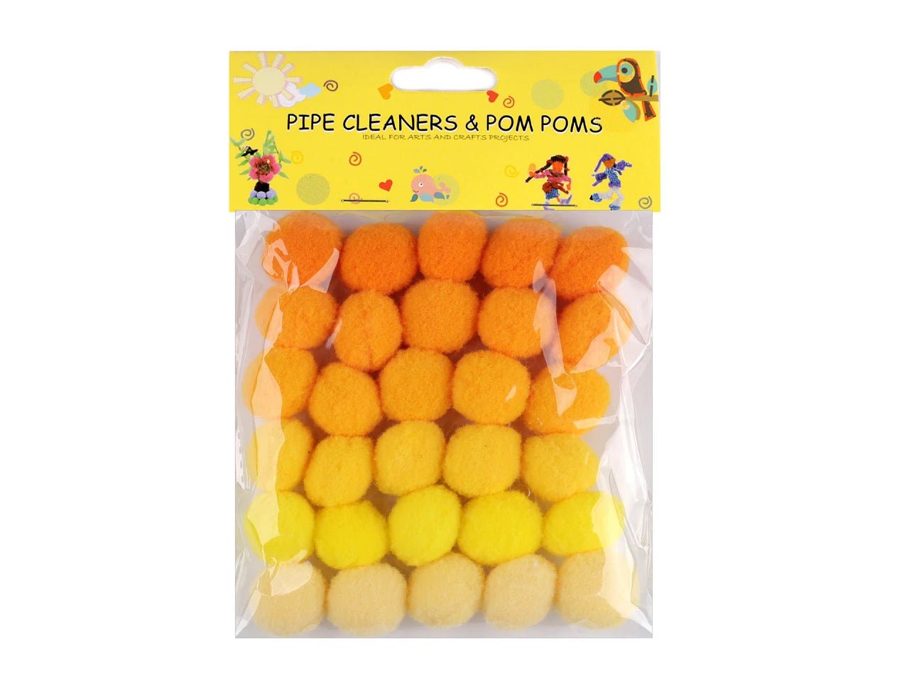 Pomponu komplekts Ø20 mm | 30 gab. | dažādu krāsu varianti