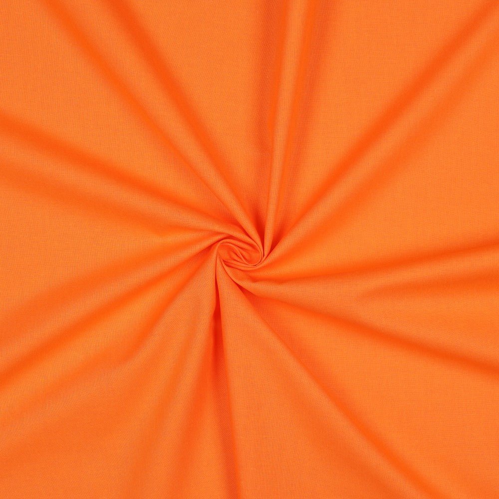 Premium 100% kokvilnas audums - oranžs 125 g/m²