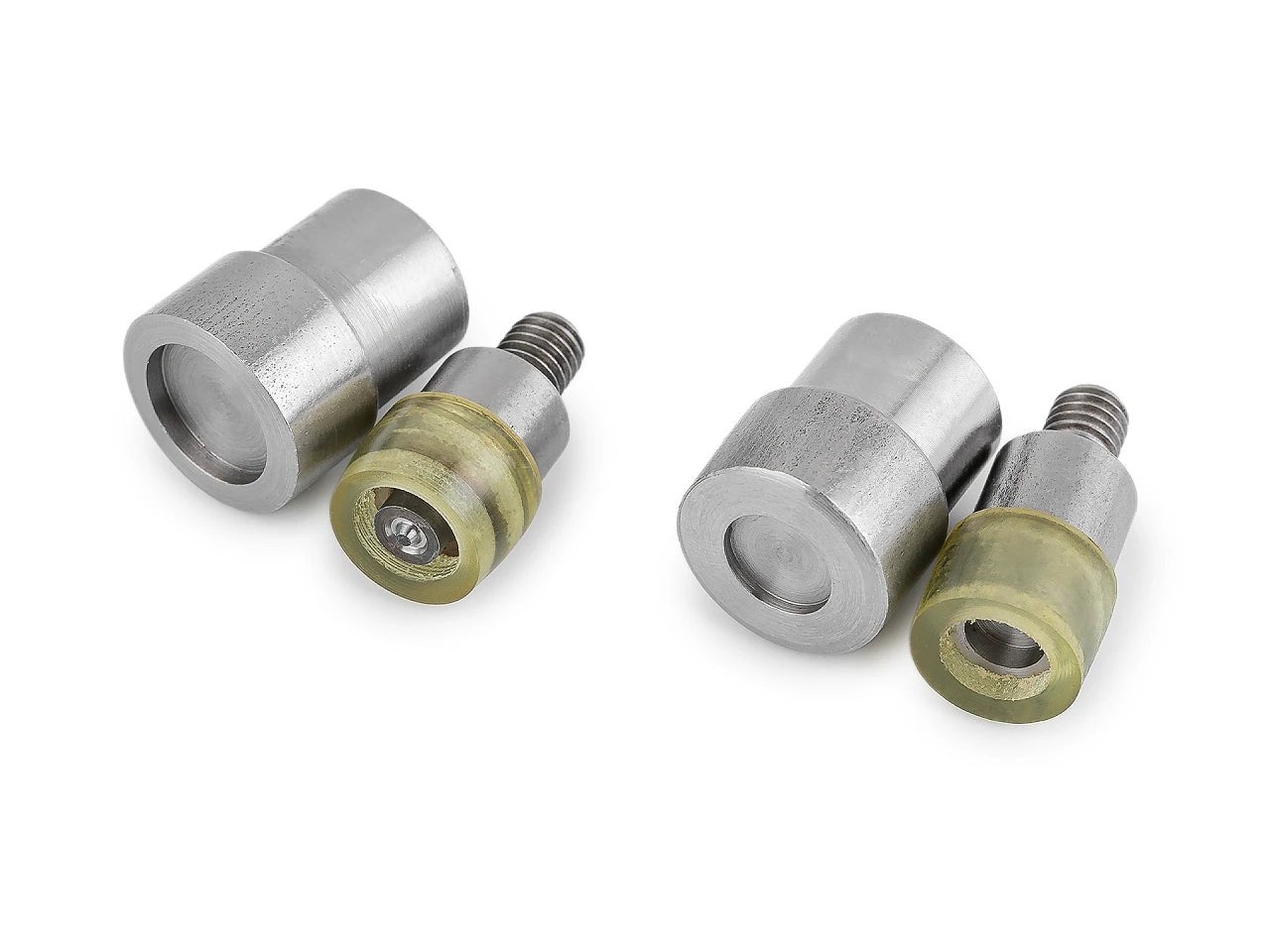 Attēls ar Preses uzgalis divpusējām metāla spiedpogām(bieziem audumiem) Ø15 mm – pieejams Šarlotes audumi