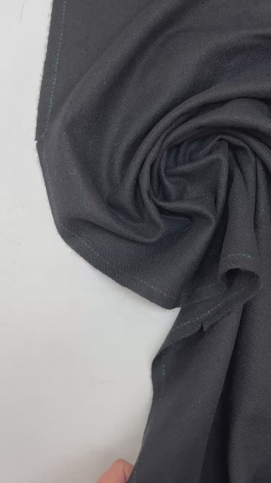 Pēdējais gabaliņš- Vilnas audums-melns 260 g/m²- 50cm