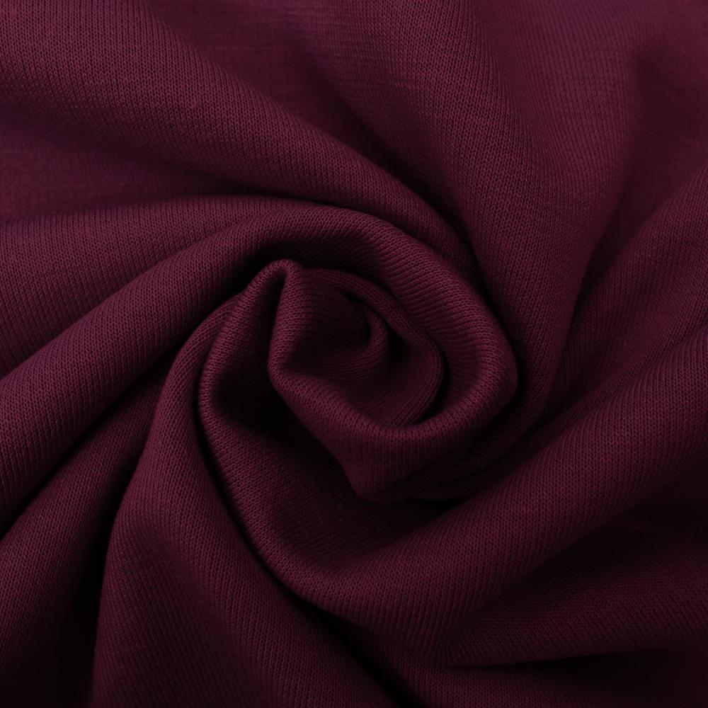 Attēls ar Punta di Roma trikotāžas audums –bordo 320 g/m² – pieejams Šarlotes audumi