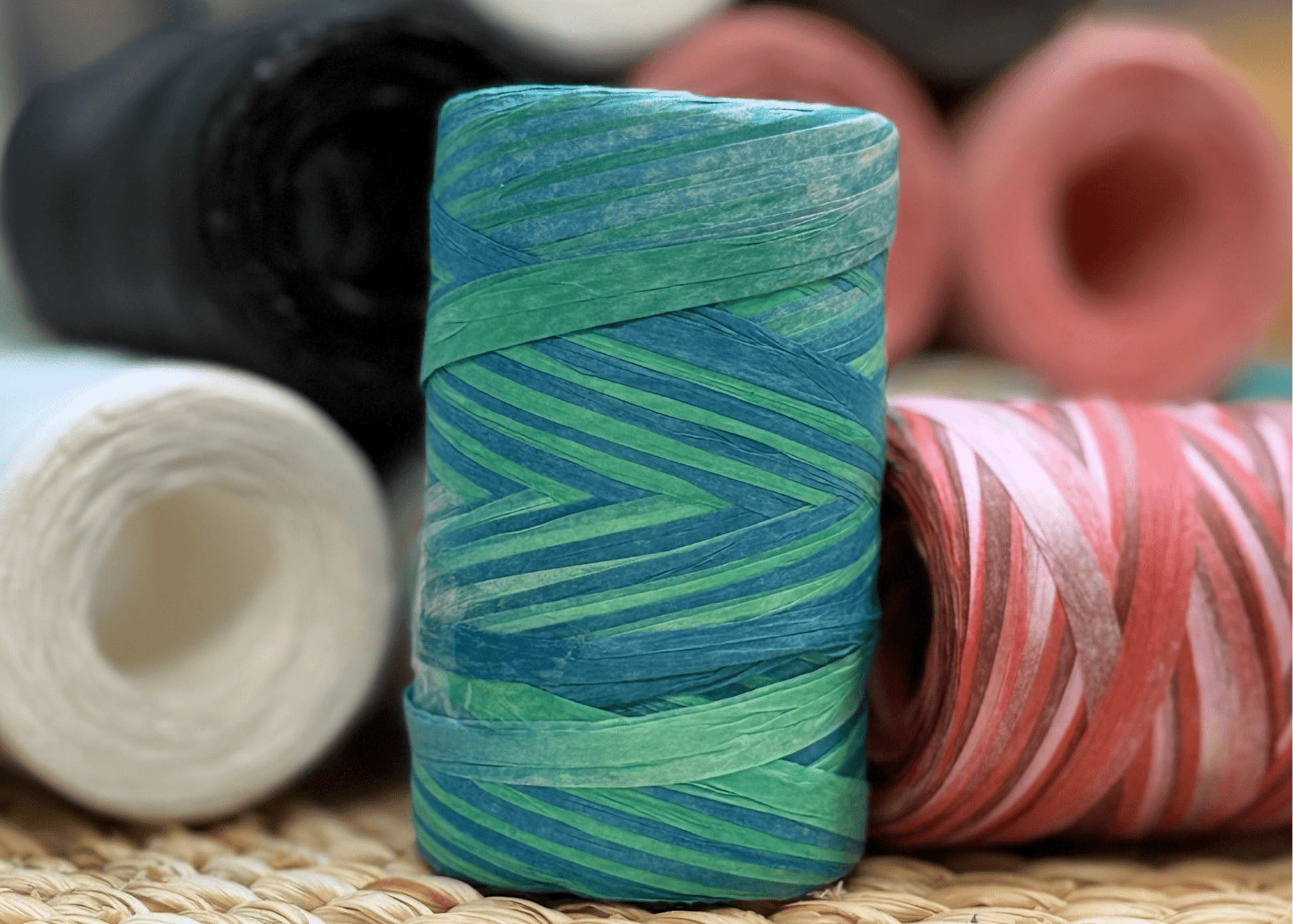 Rafijas dzija | papīra strēmeles adīšanai un tamborēšanai - 100 m