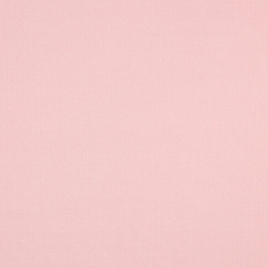 Rievotā kokvilnas trikotāža (RIB JERSEY) - rožu tonis 240 g/m²