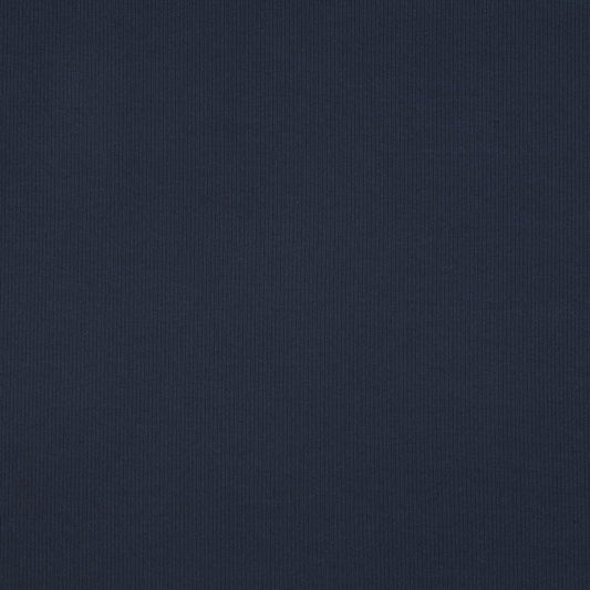 Rievotā kokvilnas trikotāža (RIB JERSEY) - tumši zila 240 g/m²
