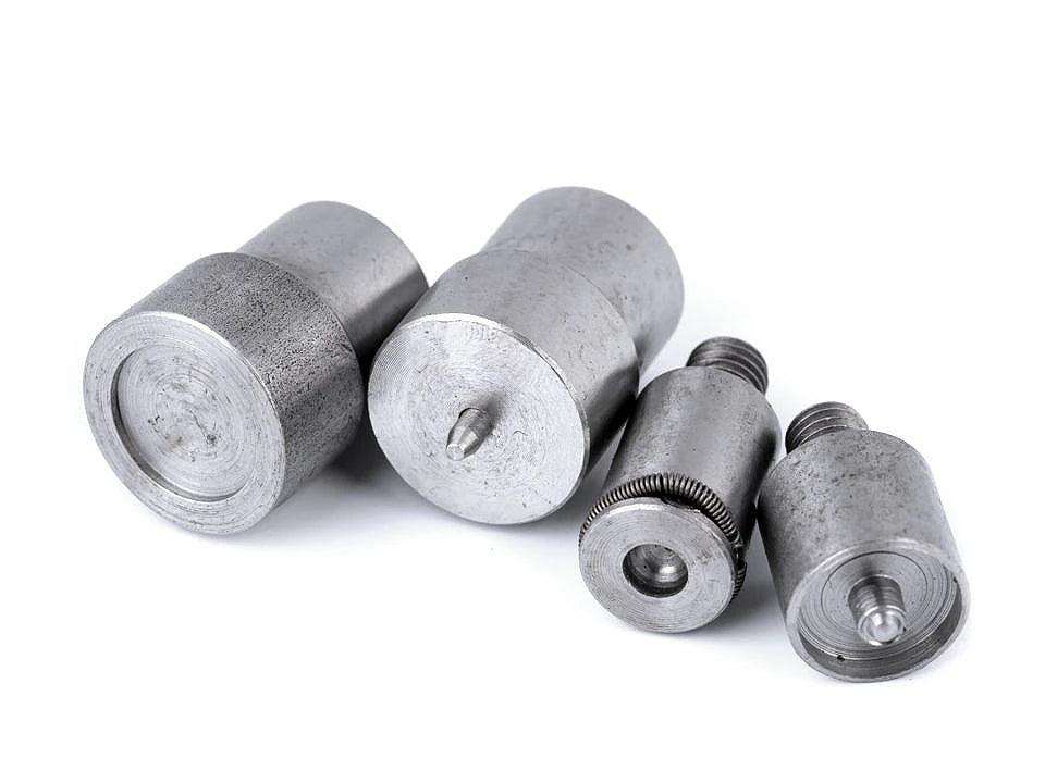 Rokas preses uzgaļu komplekts metāla spiedpogām Ø10 / 12 / 15 mm