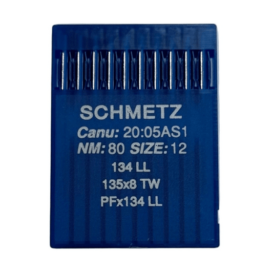 Attēls avec l’aiguille pour machine à coudre industrielle SCHMETZ DPx5 (134) LL pour cuir - 10 pcs – disponible chez Šarlotes audumi