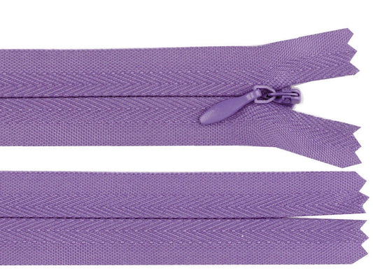 Slēptais rāvējslēdzējs - lillā