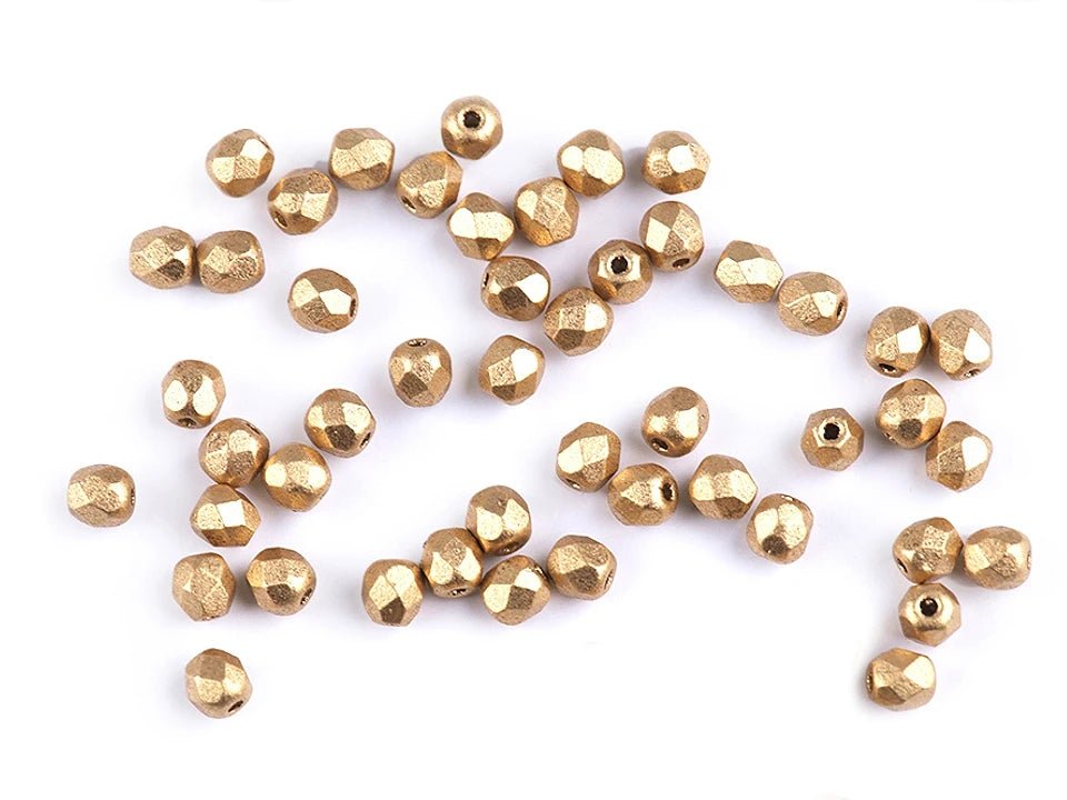 Slīpētas Čehu stikla pērlītes 3 mm - dažādas krāsas 5 g