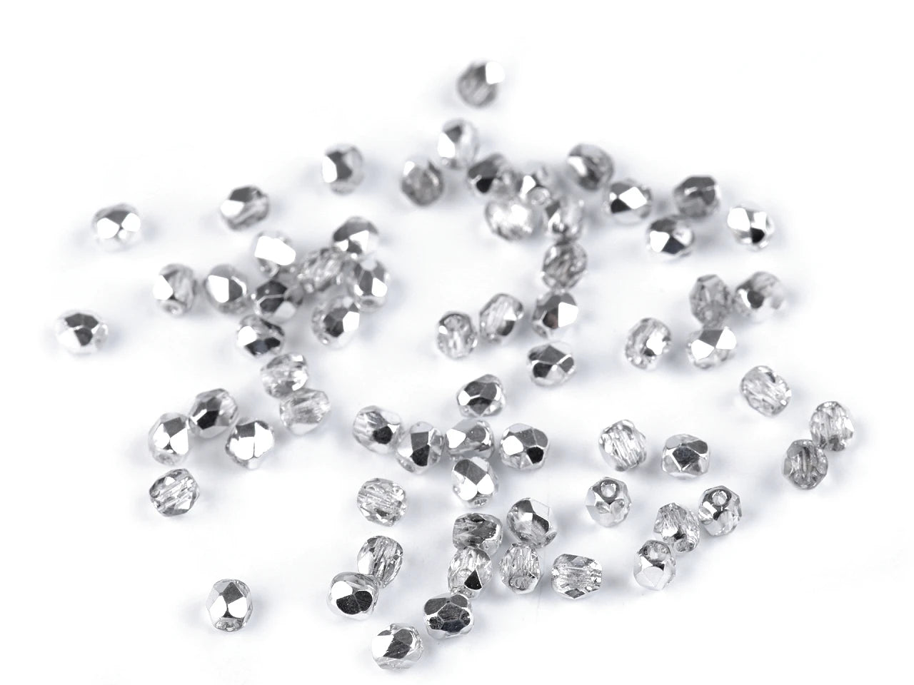 Slīpētas Čehu stikla pērlītes 3 mm - dažādas krāsas 5 g