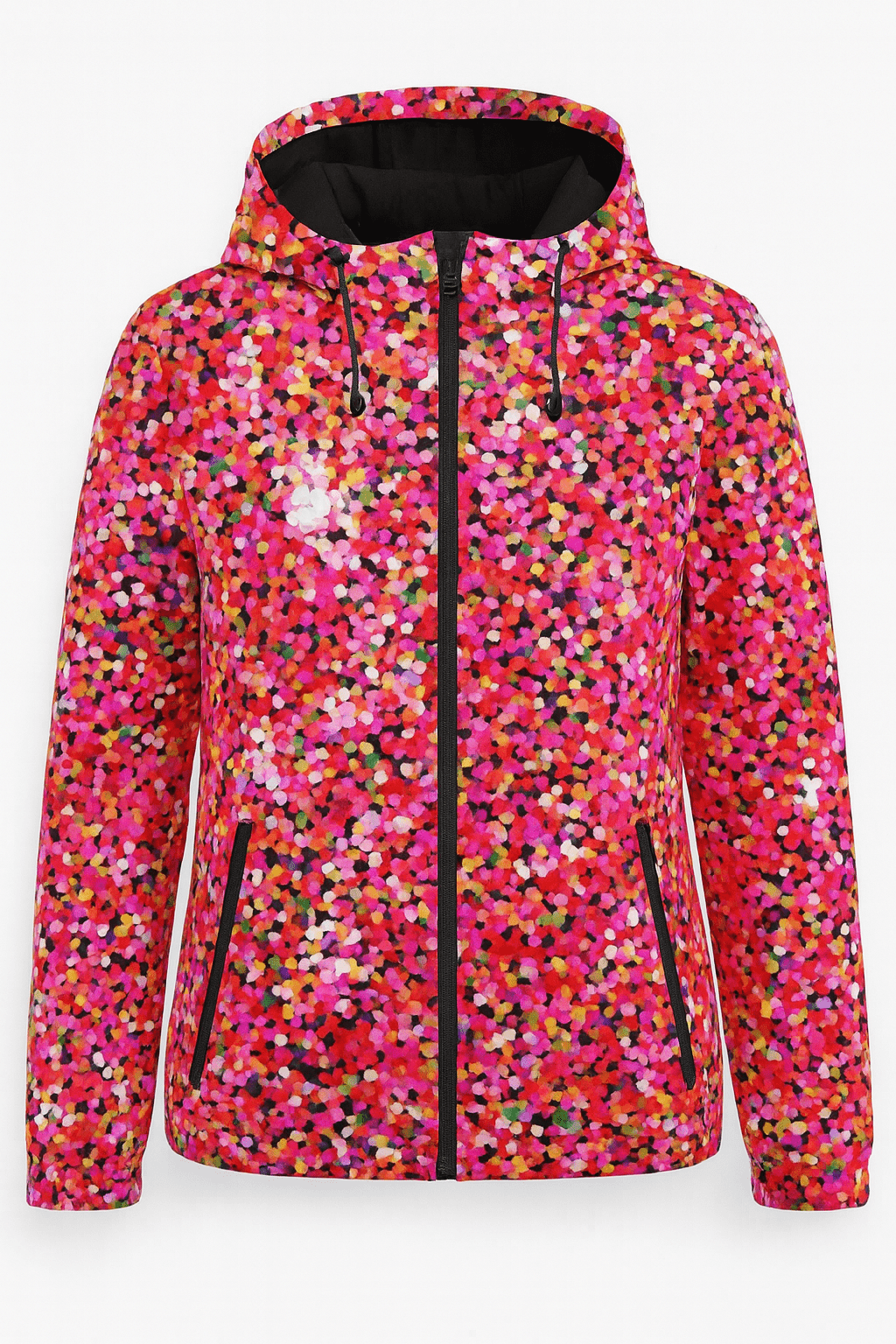 Softshell audums ar elastānu - konfeti 310 g/m²