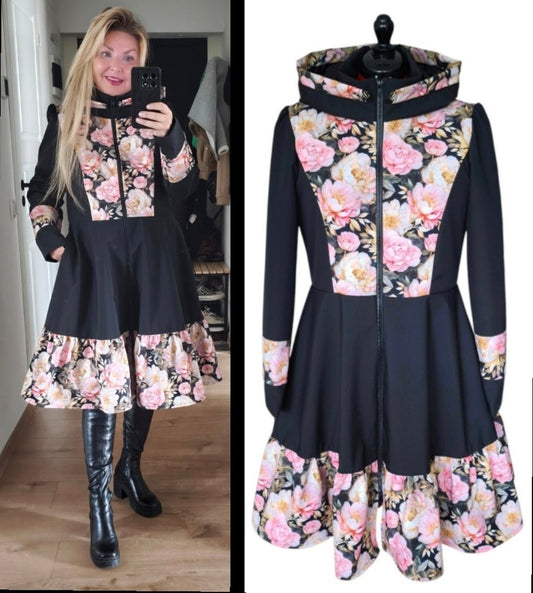 Attēls ar Softshell audums ar elastānu-melns – pieejams internetā Šarlotes audumi