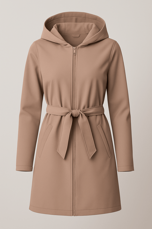 Softshell audums ar elastānu - šokolādes brūns 300 g/m²