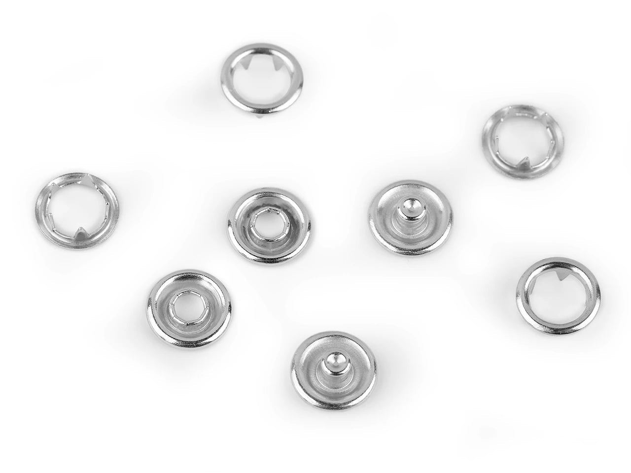 Spiedpogas metāla Ø10 mm 50 gab