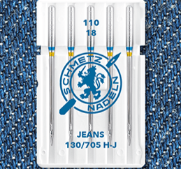 Šujmašīnu adatas džinsam SCHMETZ JEANS - Nr.110 (5gab.)