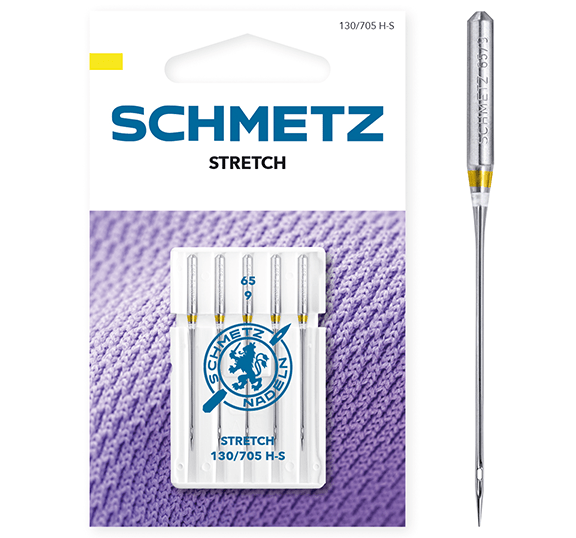 Šujmašīnu adatas elastīgai trikotāžai SCHMETZ STRETCH - Nr.65 (5gab.)