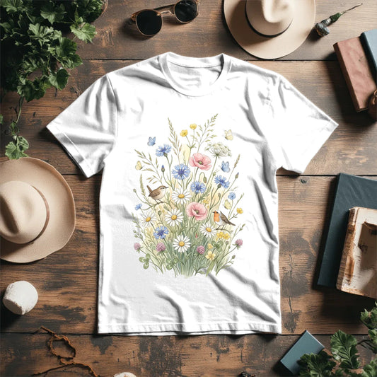 Attēls ar T - krekls "Vasara" – pieejams Šarlotes audumi