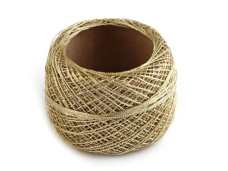 Tambordiegi, metāliska aukliņa Ø0,5 mm|50 m| zelta,sudraba