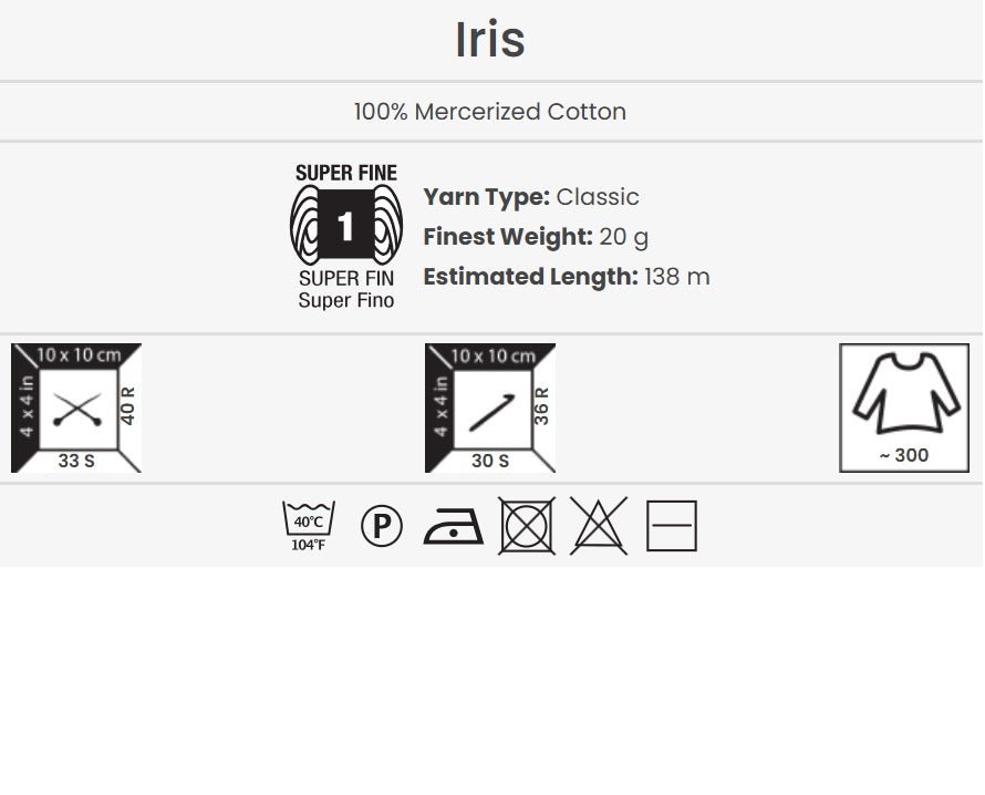 Tambordiegi YARN ART IRIS - 138m | 20g