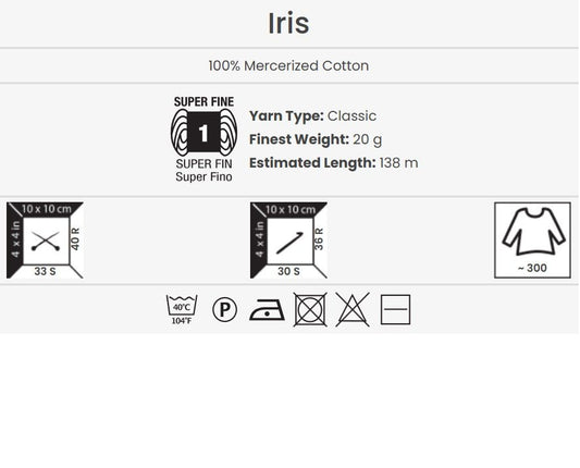 Tambordiegi YARN ART IRIS - 138m | 20g