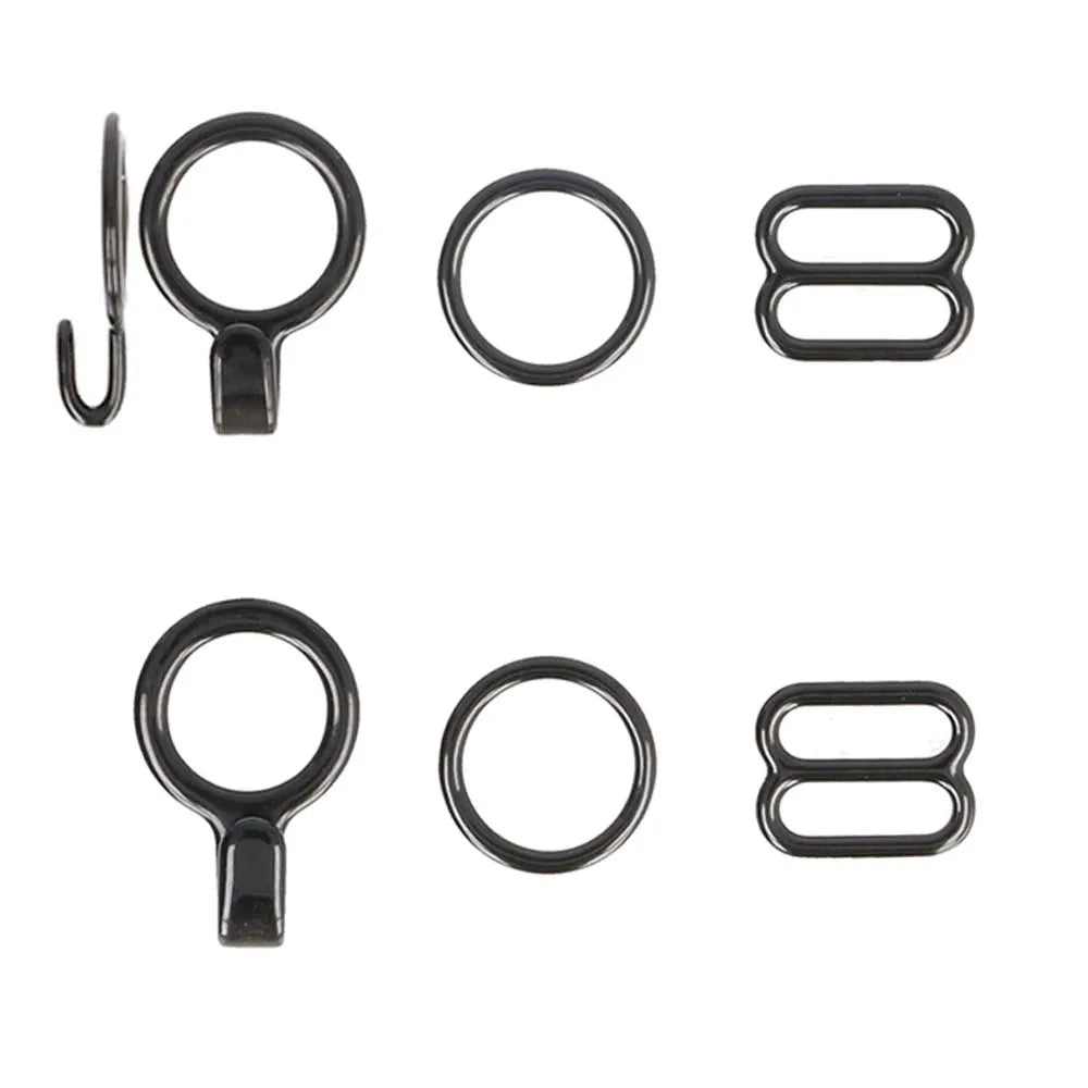 Tauriņa kaklasaites aizdares (melna, 2 komplekti) Milward