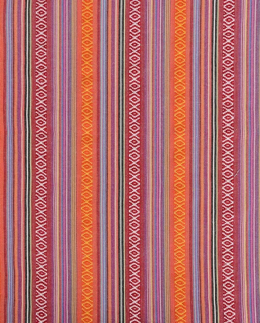 Tautiska raksta audums-oranžie toņi 200 g/m²