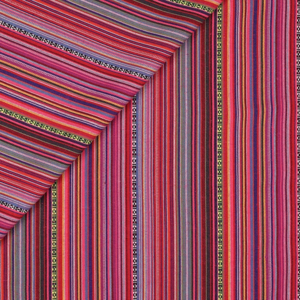 Tautiska raksta audums - rozīgie toni 200 g/m²