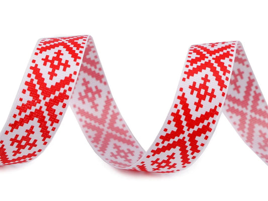 Tautiskā stila lente 25 mm