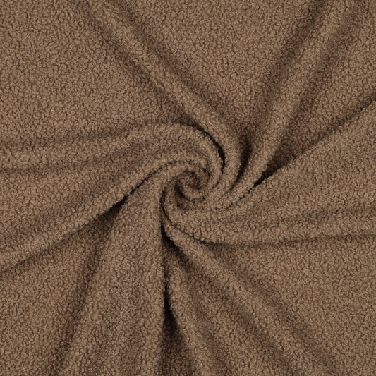 Teddy audums - kafijas brūns 270 g/m²