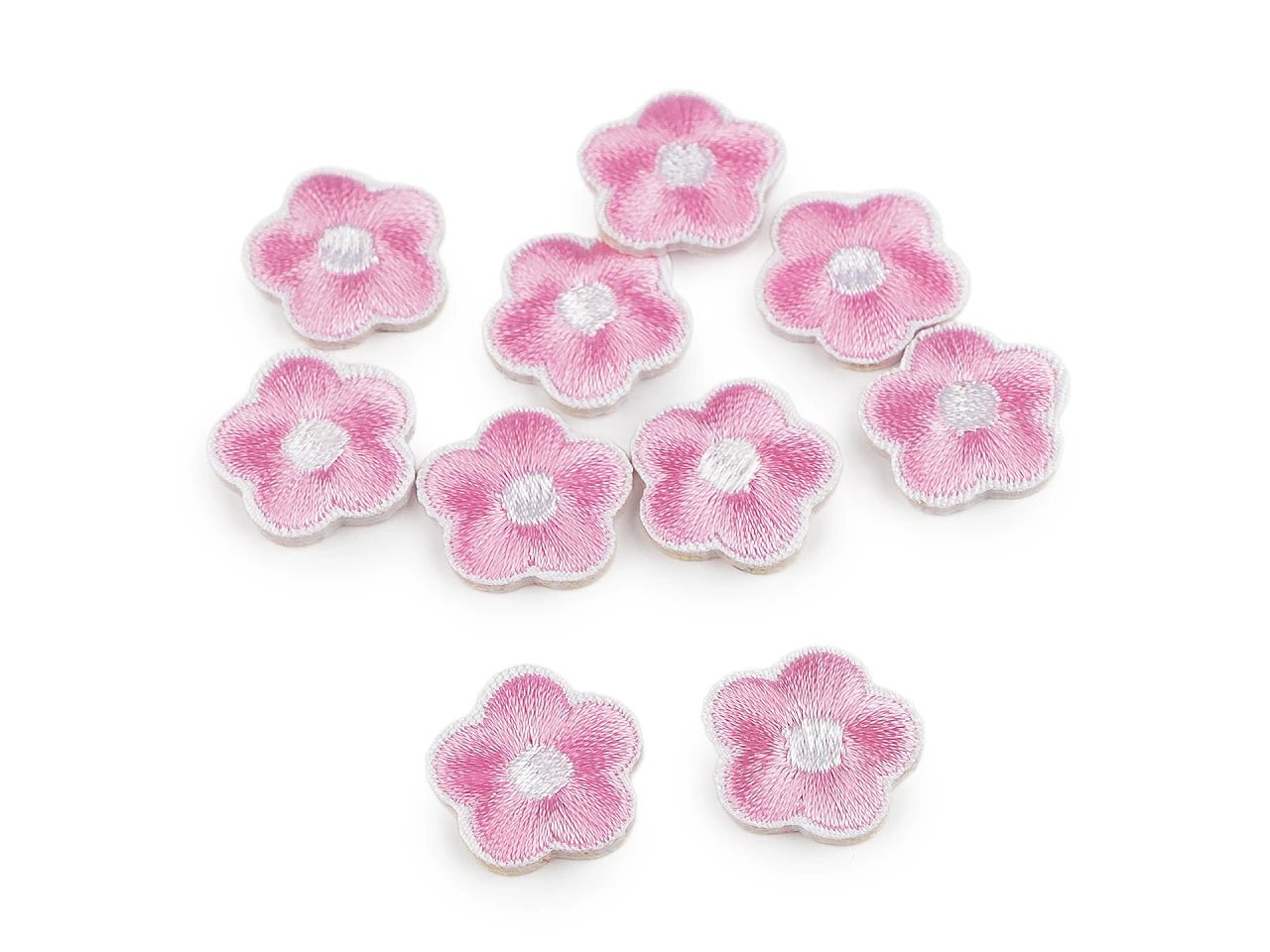 Image of an iron-on applique patch – flower – available at Charlotte's Fabrics
