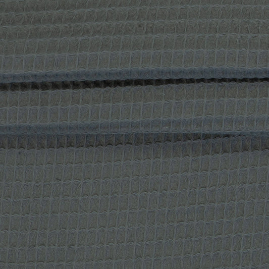 Attēls ar Vafeļaudums - zaļpelēks 230 g/m² – pieejams Šarlotes audumi