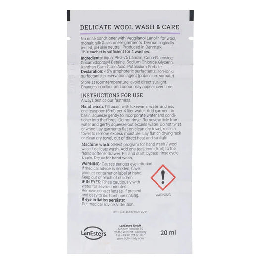 Attēls ar Vilnas mazgāšanas līdzeklis Holly Molly– 20 ml – pieejams Šarlotes audumi