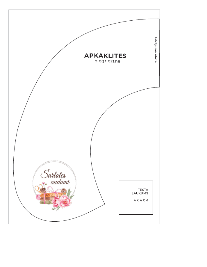 BEZMAKSAS Noņemamas apkaklītes-aksesuāra piegrieztne (Digitāla)