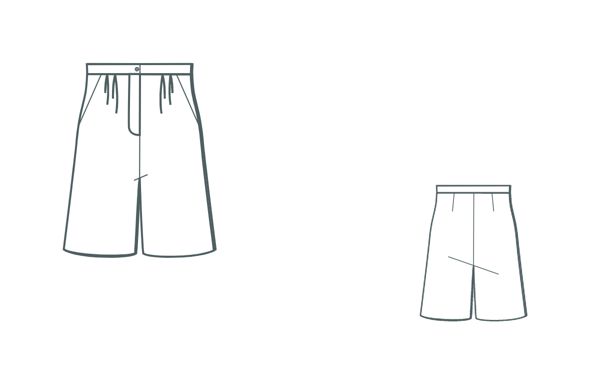 Digitāla piegrieztne-Bermudas šorti