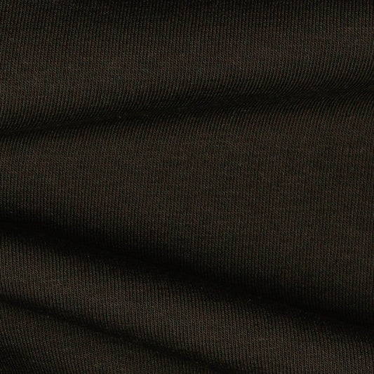 Kokvilnas siltināta trikotāža-šokolādes brūna 285 g/m²