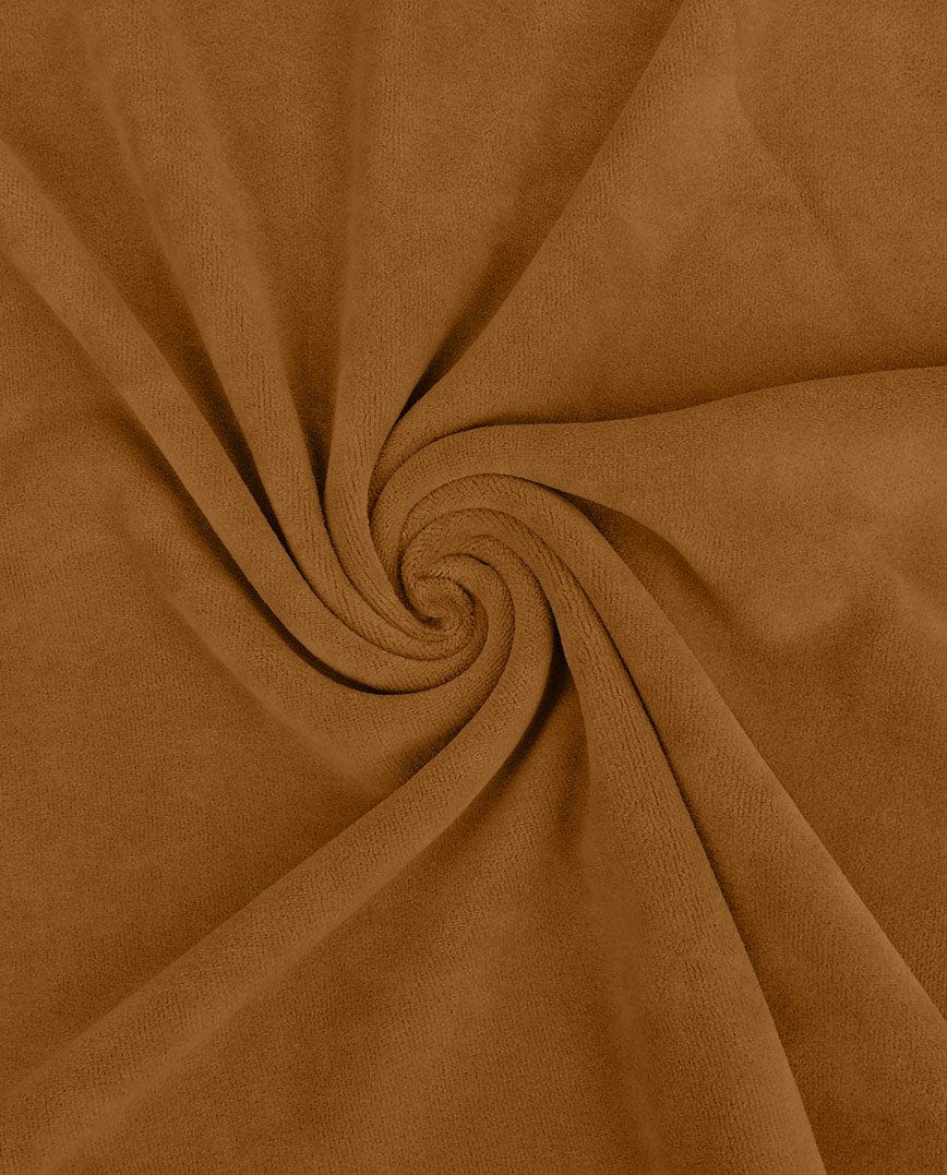 Kokvilnas velūrs-silti brūns 250 g/m²