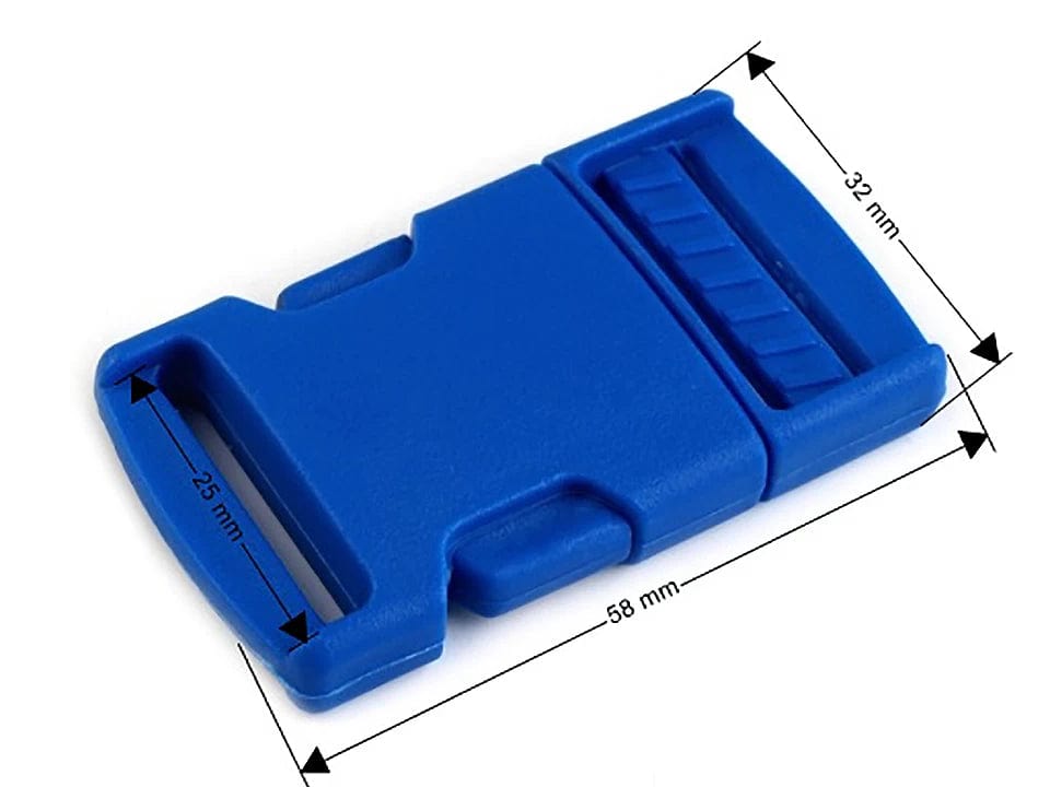 Plastmasas sprādze-savienotājs 25 mm-balts ( iepakojumā 5 gb)