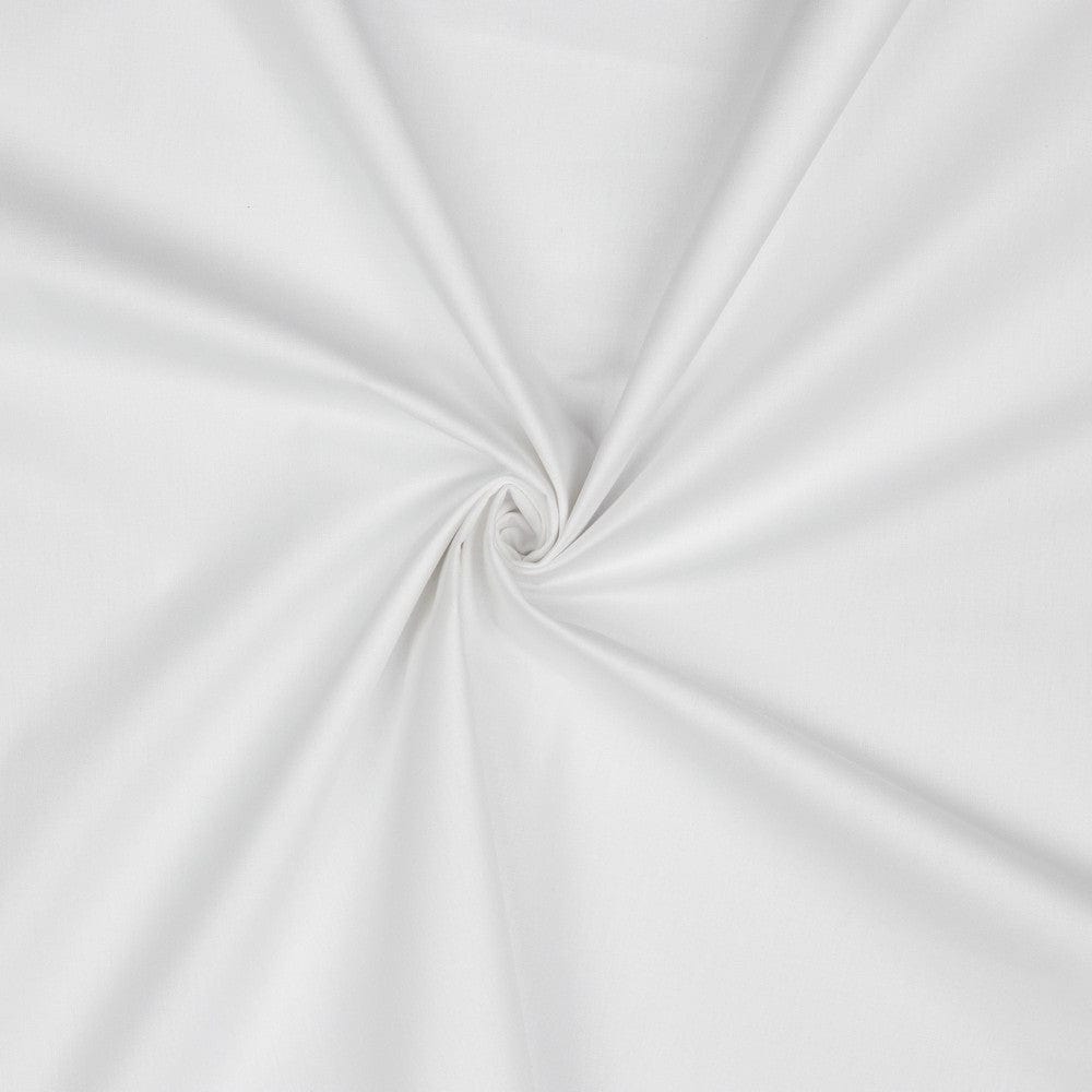 Premium 100% kokvilnas audums-balts 130 g/m²