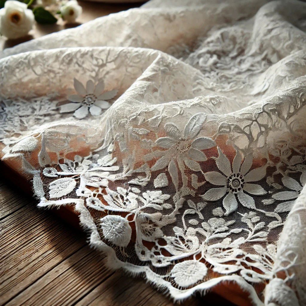 100% Kokvilnas mežģīnes