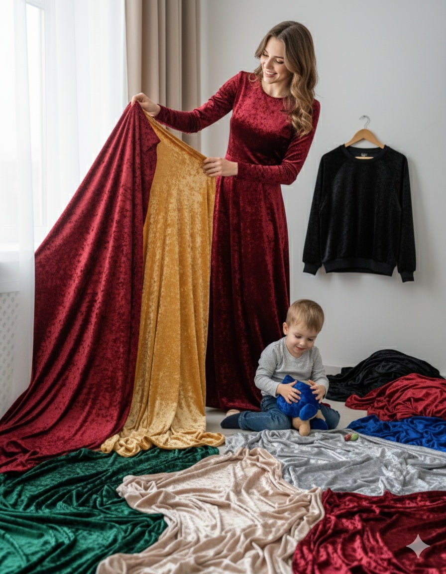 Velūrs ar burzījuma efektu