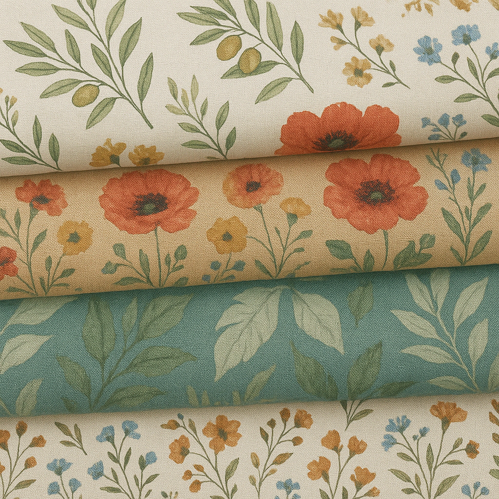 Viskoze ar linu apdrukāti