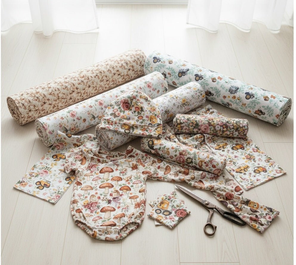 Kokvilnas trikotāža ar apdruku